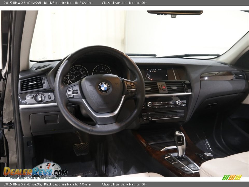2015 BMW X3 xDrive28i Black Sapphire Metallic / Oyster Photo #6