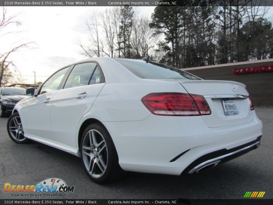 2016 Mercedes-Benz E 350 Sedan Polar White / Black Photo #8