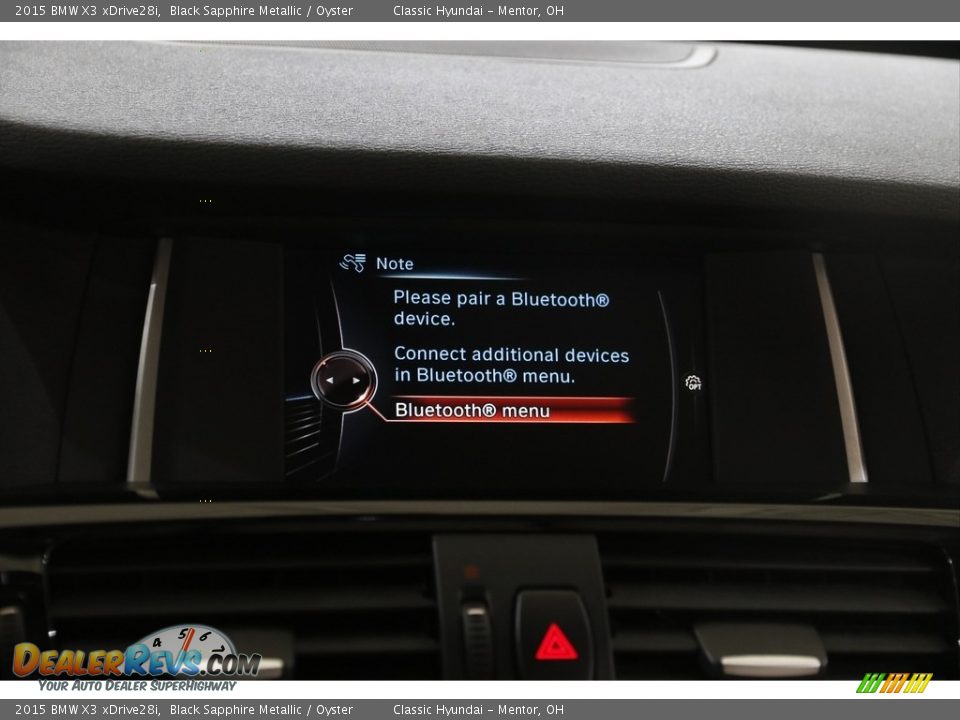 2015 BMW X3 xDrive28i Black Sapphire Metallic / Oyster Photo #11