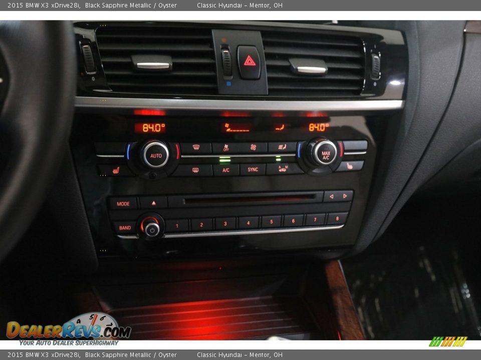 2015 BMW X3 xDrive28i Black Sapphire Metallic / Oyster Photo #13