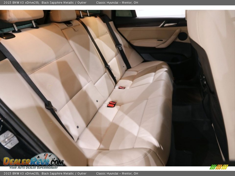 2015 BMW X3 xDrive28i Black Sapphire Metallic / Oyster Photo #18
