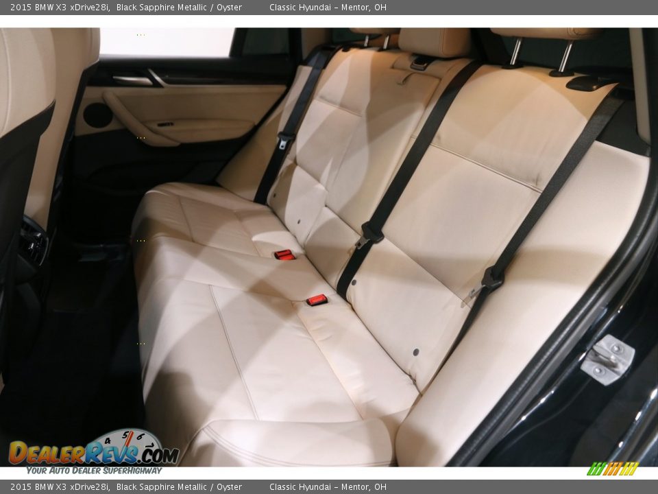 2015 BMW X3 xDrive28i Black Sapphire Metallic / Oyster Photo #19