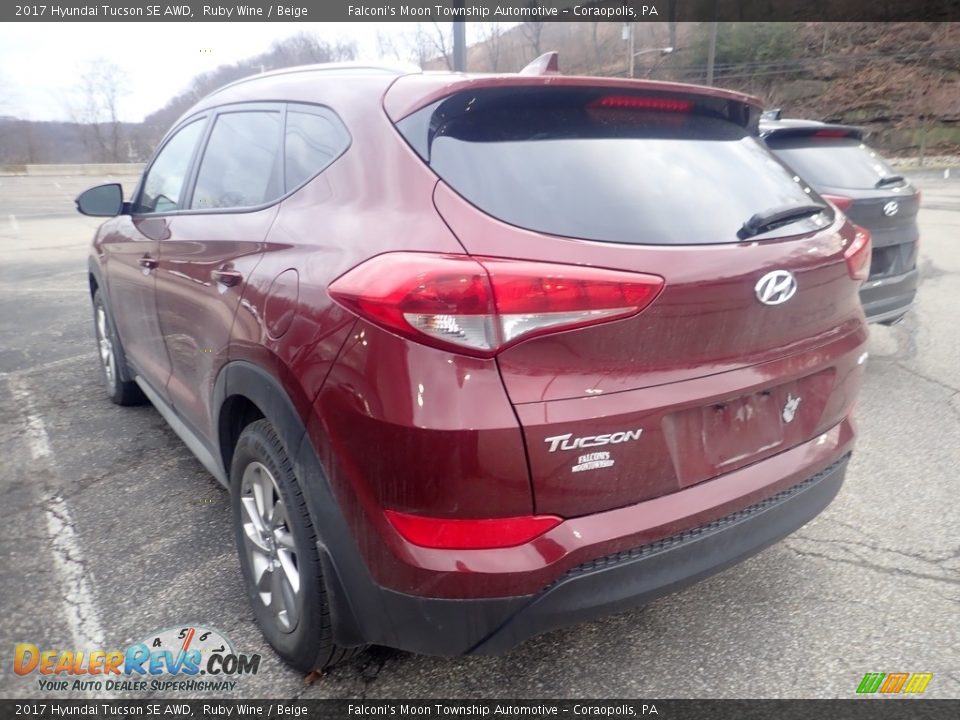 2017 Hyundai Tucson SE AWD Ruby Wine / Beige Photo #2