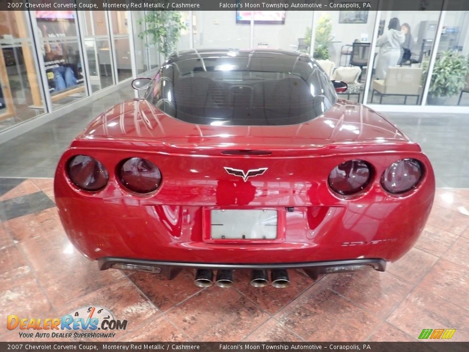 2007 Chevrolet Corvette Coupe Monterey Red Metallic / Cashmere Photo #3