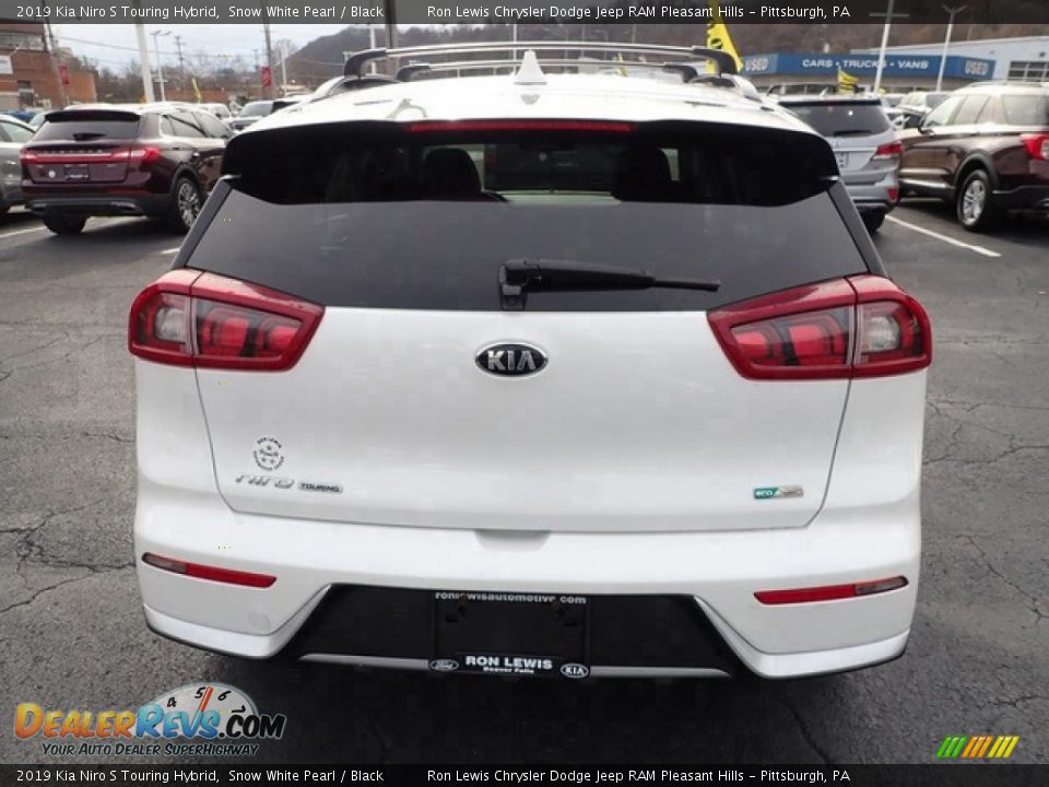 2019 Kia Niro S Touring Hybrid Snow White Pearl / Black Photo #7