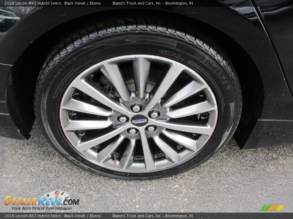 2018 Lincoln MKZ Hybrid Select Black Velvet / Ebony Photo #25