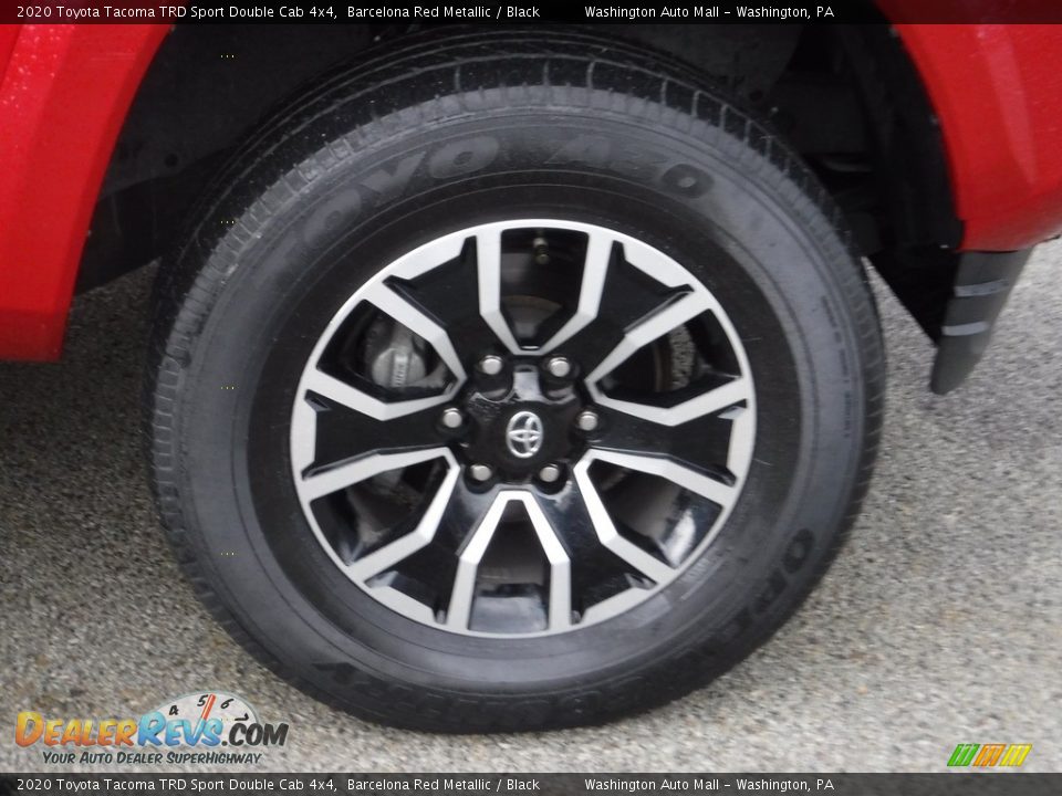 2020 Toyota Tacoma TRD Sport Double Cab 4x4 Barcelona Red Metallic / Black Photo #9