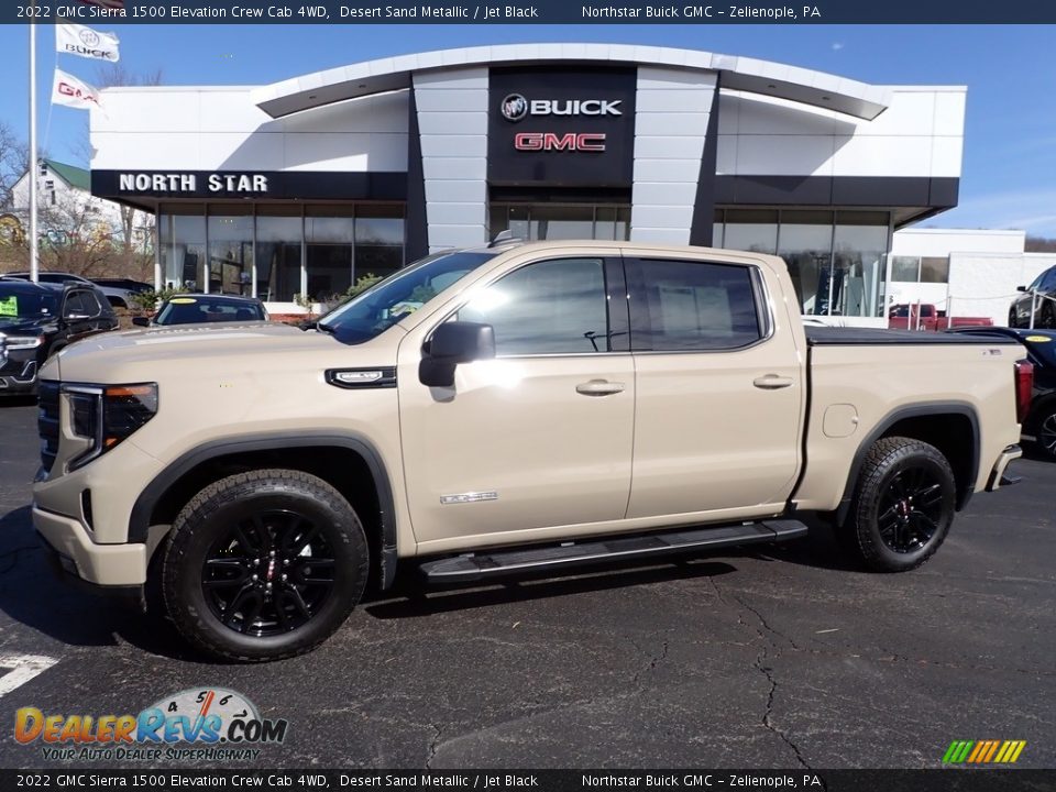 2022 GMC Sierra 1500 Elevation Crew Cab 4WD Desert Sand Metallic / Jet Black Photo #1