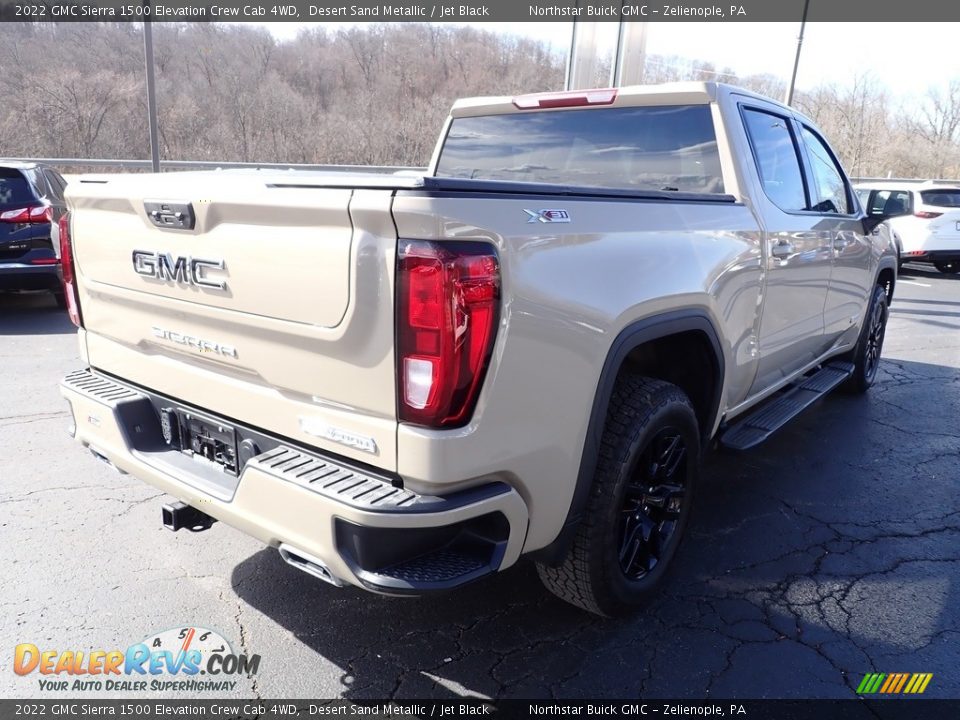 2022 GMC Sierra 1500 Elevation Crew Cab 4WD Desert Sand Metallic / Jet Black Photo #6