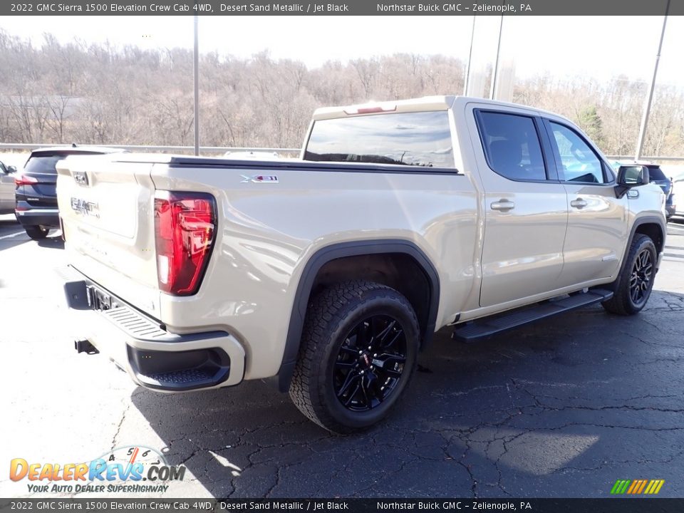 2022 GMC Sierra 1500 Elevation Crew Cab 4WD Desert Sand Metallic / Jet Black Photo #7