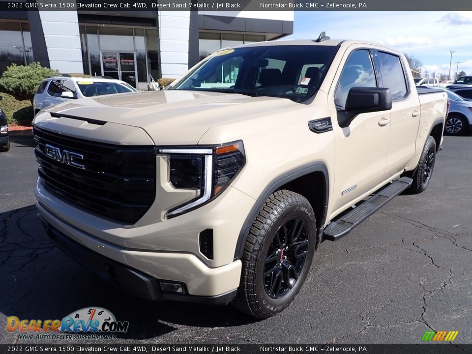 Front 3/4 View of 2022 GMC Sierra 1500 Elevation Crew Cab 4WD Photo #12