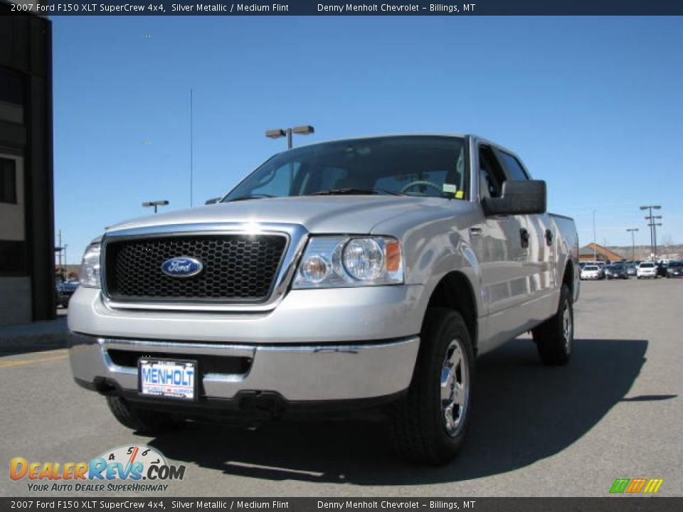 2007 Ford F150 XLT SuperCrew 4x4 Silver Metallic / Medium Flint Photo #2