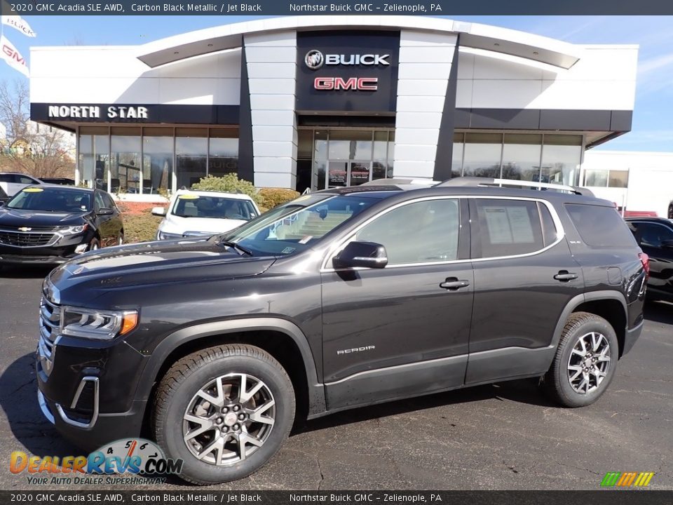 2020 GMC Acadia SLE AWD Carbon Black Metallic / Jet Black Photo #1