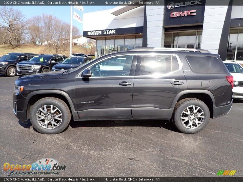 2020 GMC Acadia SLE AWD Carbon Black Metallic / Jet Black Photo #2