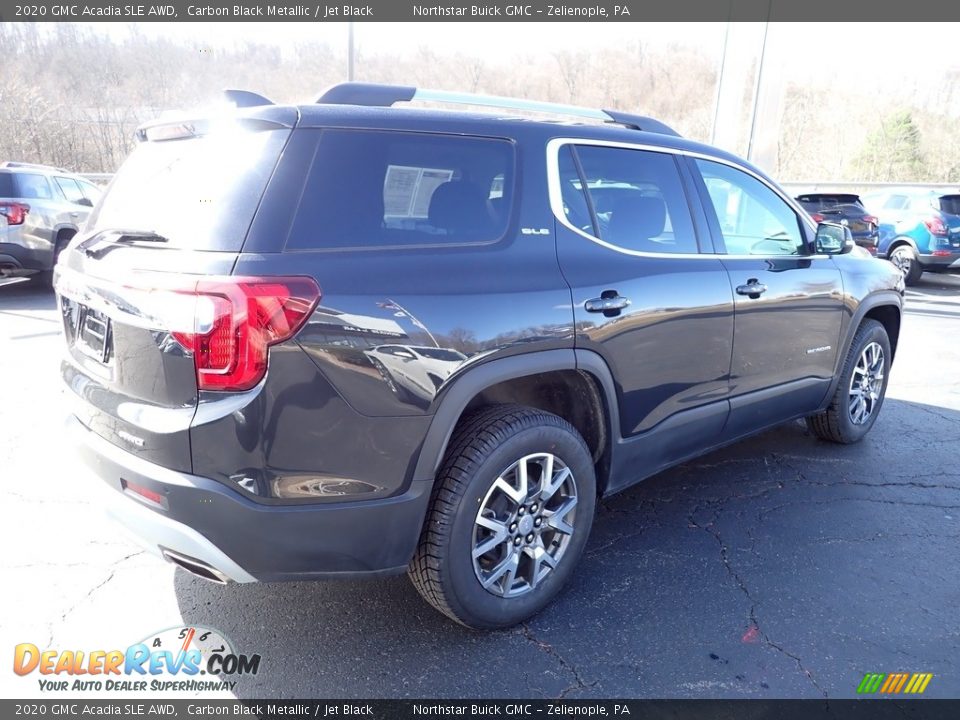 2020 GMC Acadia SLE AWD Carbon Black Metallic / Jet Black Photo #7