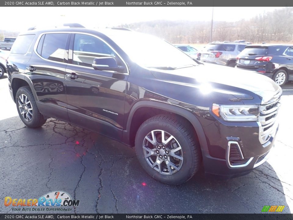 2020 GMC Acadia SLE AWD Carbon Black Metallic / Jet Black Photo #9