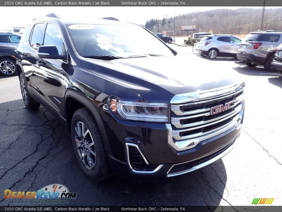 2020 GMC Acadia SLE AWD Carbon Black Metallic / Jet Black Photo #10