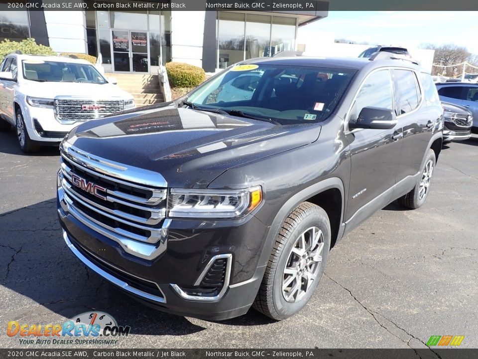 2020 GMC Acadia SLE AWD Carbon Black Metallic / Jet Black Photo #12