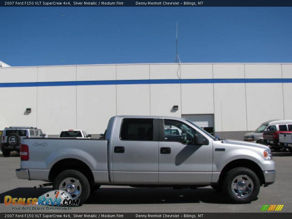 2007 Ford F150 XLT SuperCrew 4x4 Silver Metallic / Medium Flint Photo #4