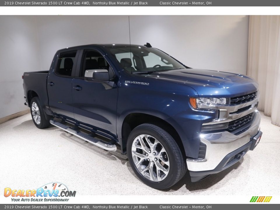 2019 Chevrolet Silverado 1500 LT Crew Cab 4WD Northsky Blue Metallic / Jet Black Photo #1