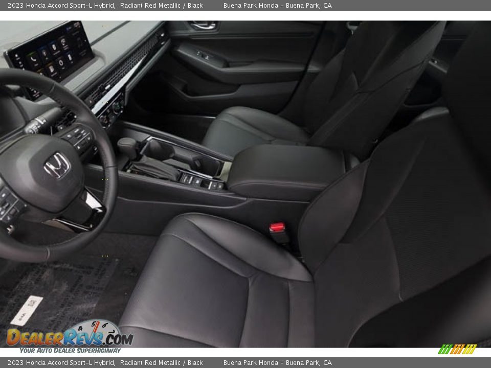 Black Interior - 2023 Honda Accord Sport-L Hybrid Photo #17