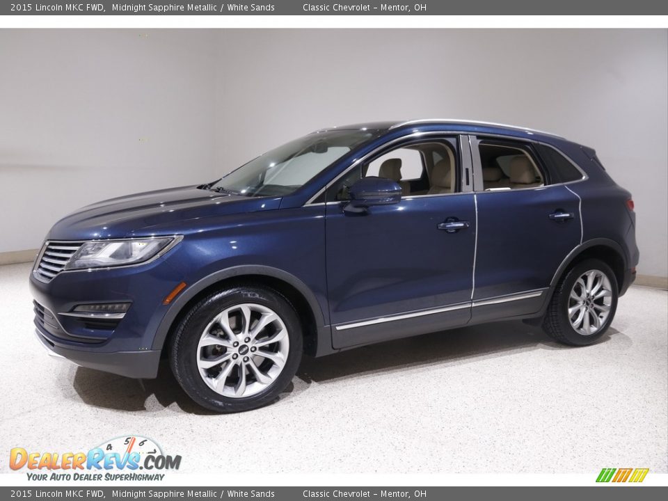 2015 Lincoln MKC FWD Midnight Sapphire Metallic / White Sands Photo #3