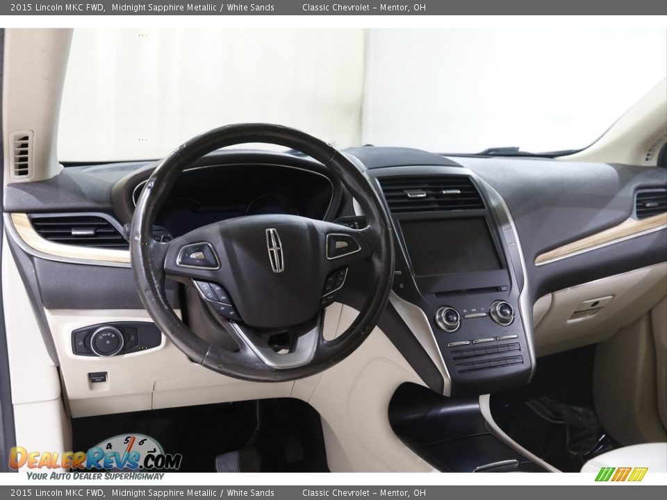 2015 Lincoln MKC FWD Midnight Sapphire Metallic / White Sands Photo #7