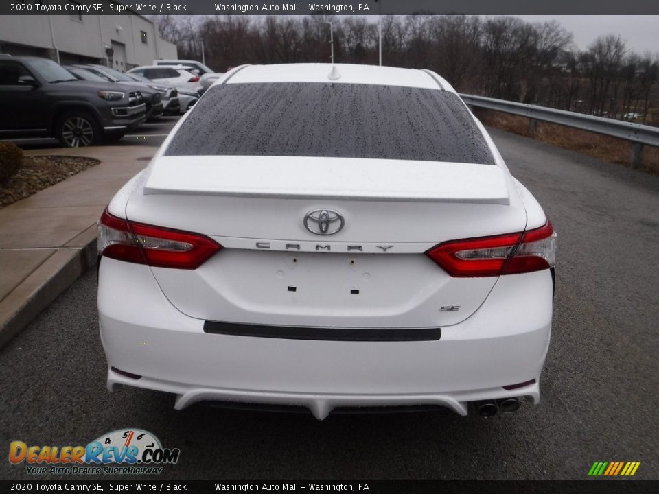 2020 Toyota Camry SE Super White / Black Photo #14