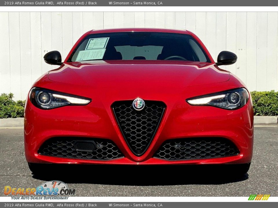 2019 Alfa Romeo Giulia RWD Alfa Rosso (Red) / Black Photo #4