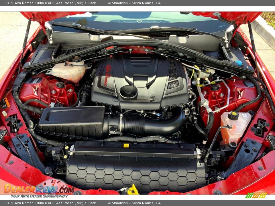 2019 Alfa Romeo Giulia RWD 2.0 Liter Turbocharged SOHC 16-Valve VVT 4 Cylinder Engine Photo #11