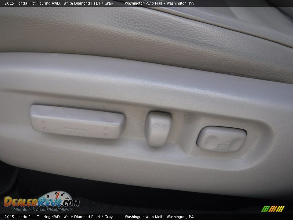 2015 Honda Pilot Touring 4WD White Diamond Pearl / Gray Photo #16