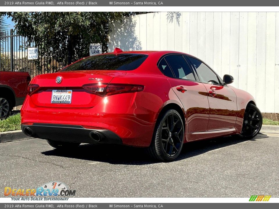 2019 Alfa Romeo Giulia RWD Alfa Rosso (Red) / Black Photo #15