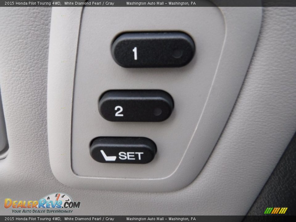 2015 Honda Pilot Touring 4WD White Diamond Pearl / Gray Photo #19