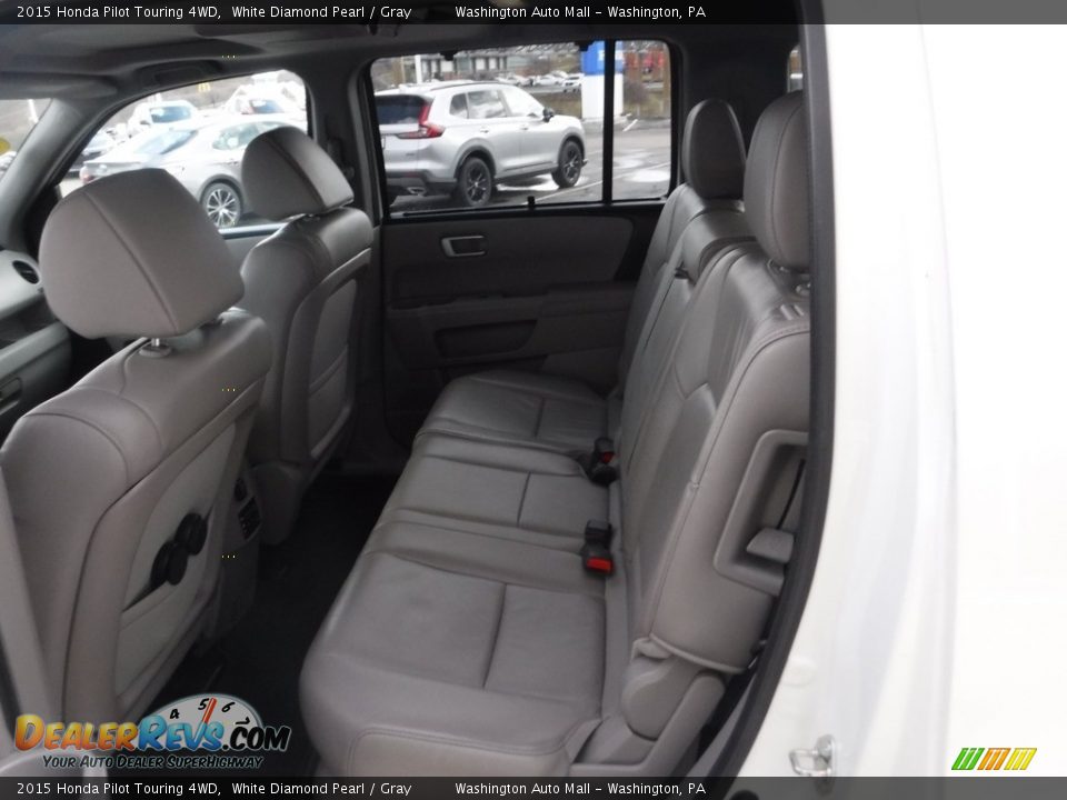 2015 Honda Pilot Touring 4WD White Diamond Pearl / Gray Photo #29