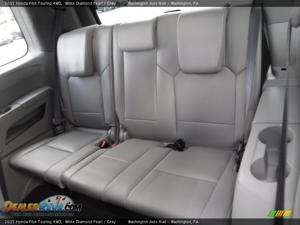 2015 Honda Pilot Touring 4WD White Diamond Pearl / Gray Photo #32