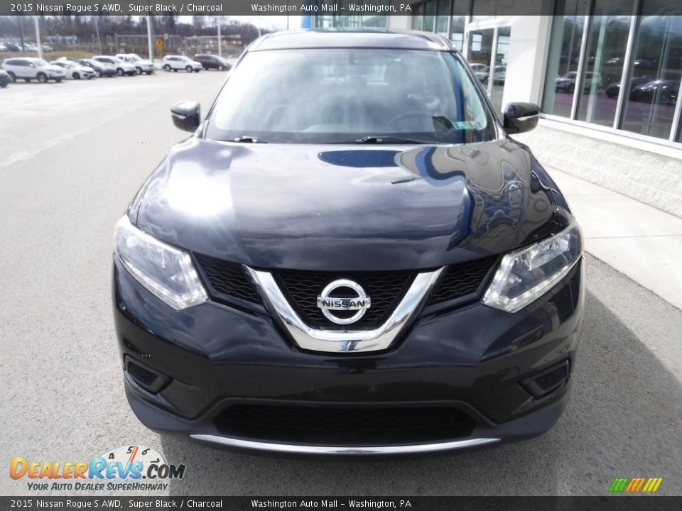 2015 Nissan Rogue S AWD Super Black / Charcoal Photo #4