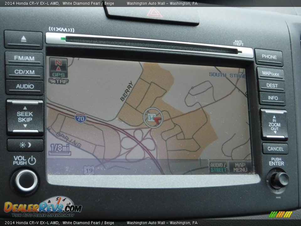 2014 Honda CR-V EX-L AWD White Diamond Pearl / Beige Photo #19