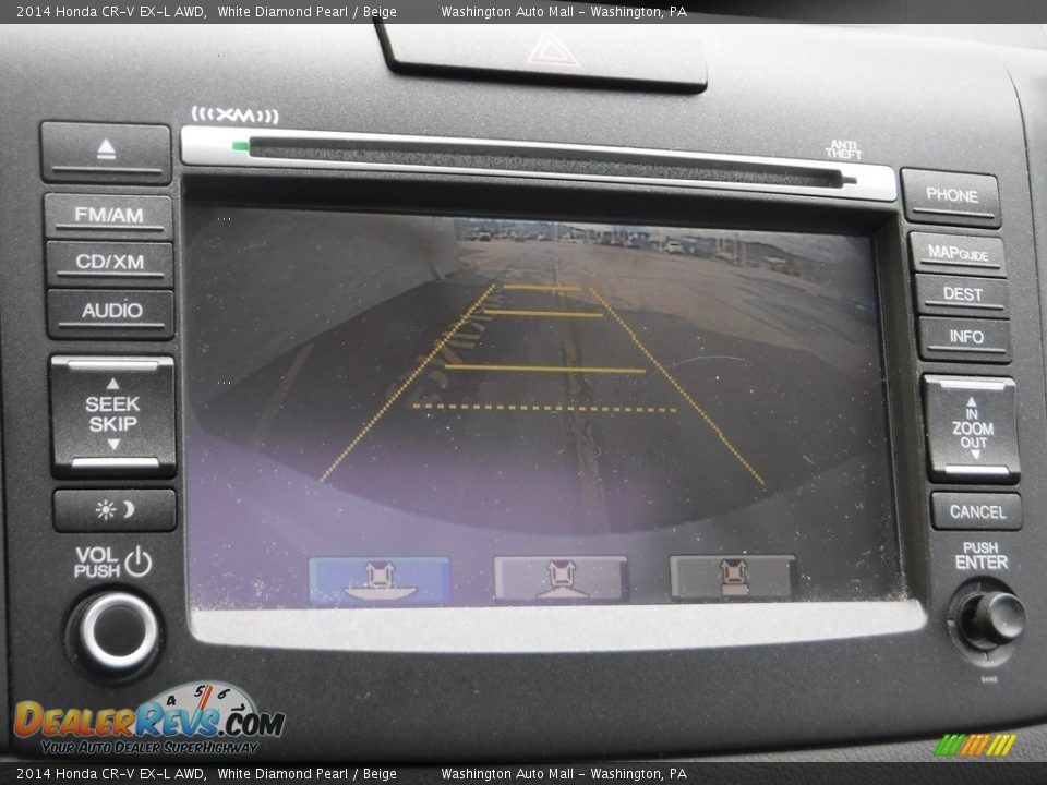 2014 Honda CR-V EX-L AWD White Diamond Pearl / Beige Photo #20