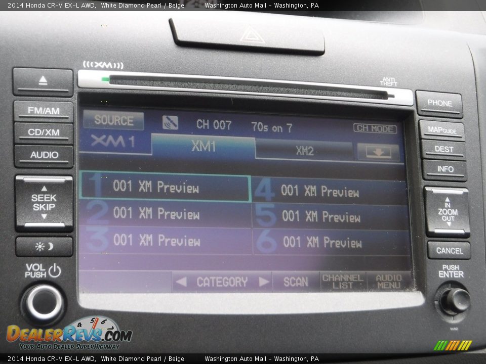 2014 Honda CR-V EX-L AWD White Diamond Pearl / Beige Photo #21
