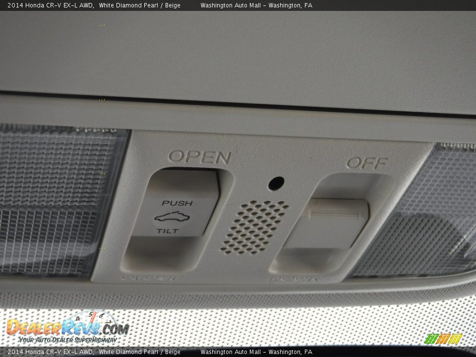 2014 Honda CR-V EX-L AWD White Diamond Pearl / Beige Photo #22