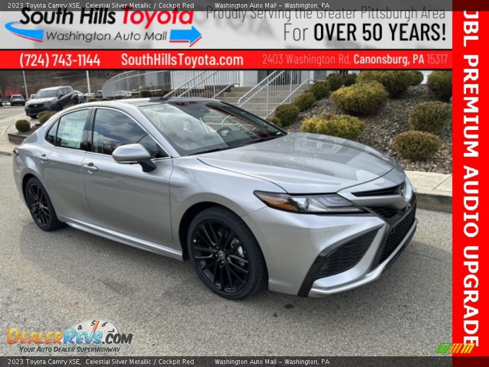 2023 Toyota Camry XSE Celestial Silver Metallic / Cockpit Red Photo #1