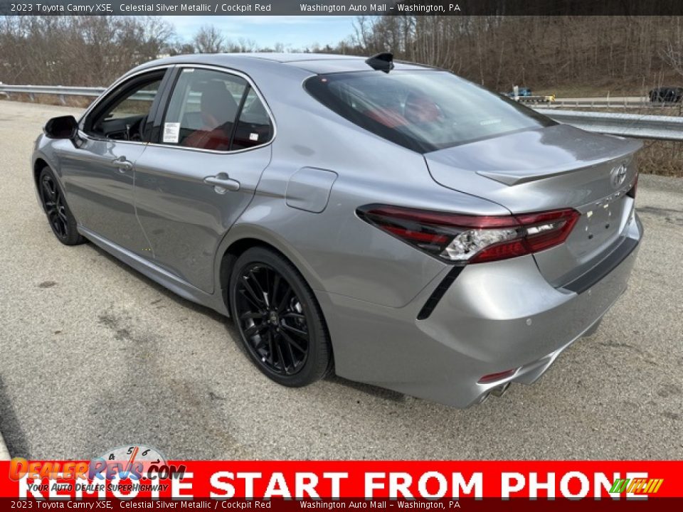 2023 Toyota Camry XSE Celestial Silver Metallic / Cockpit Red Photo #2