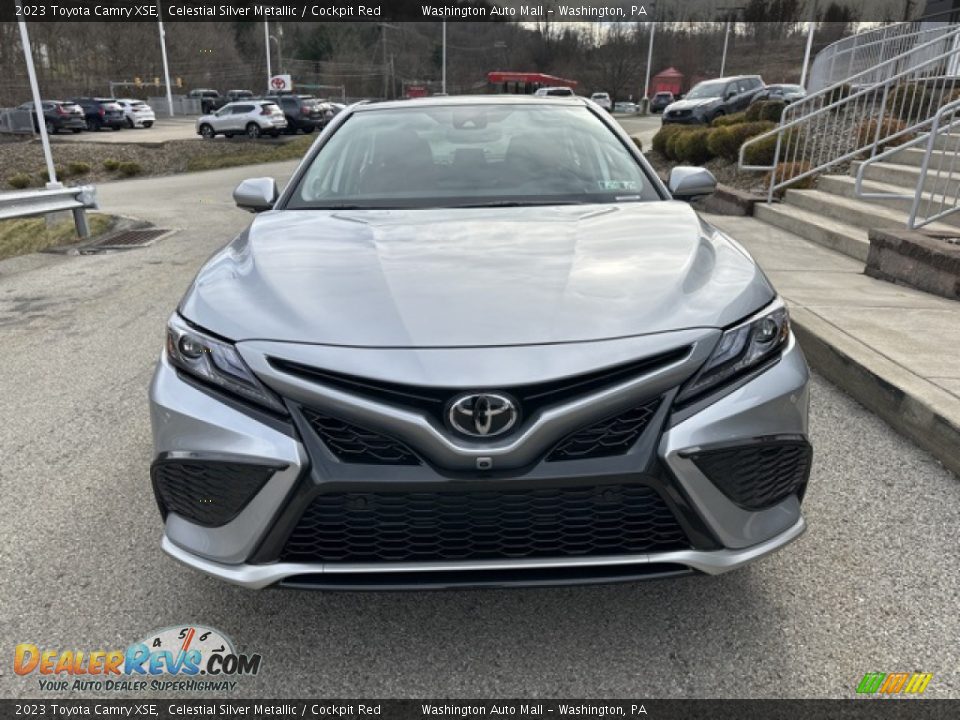 2023 Toyota Camry XSE Celestial Silver Metallic / Cockpit Red Photo #6