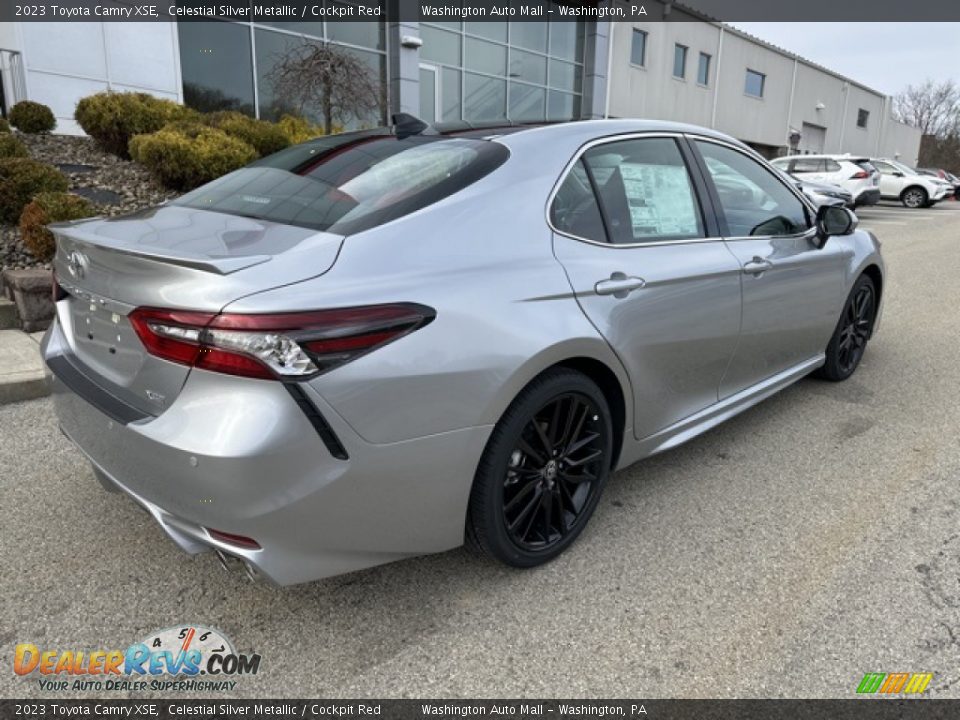 2023 Toyota Camry XSE Celestial Silver Metallic / Cockpit Red Photo #9