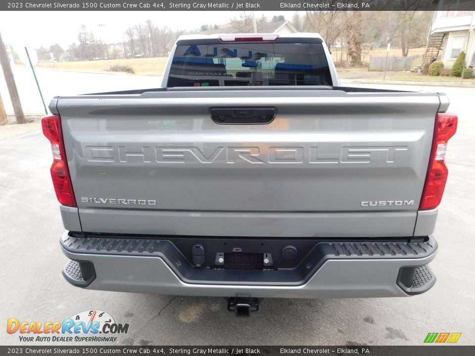 2023 Chevrolet Silverado 1500 Custom Crew Cab 4x4 Sterling Gray Metallic / Jet Black Photo #12