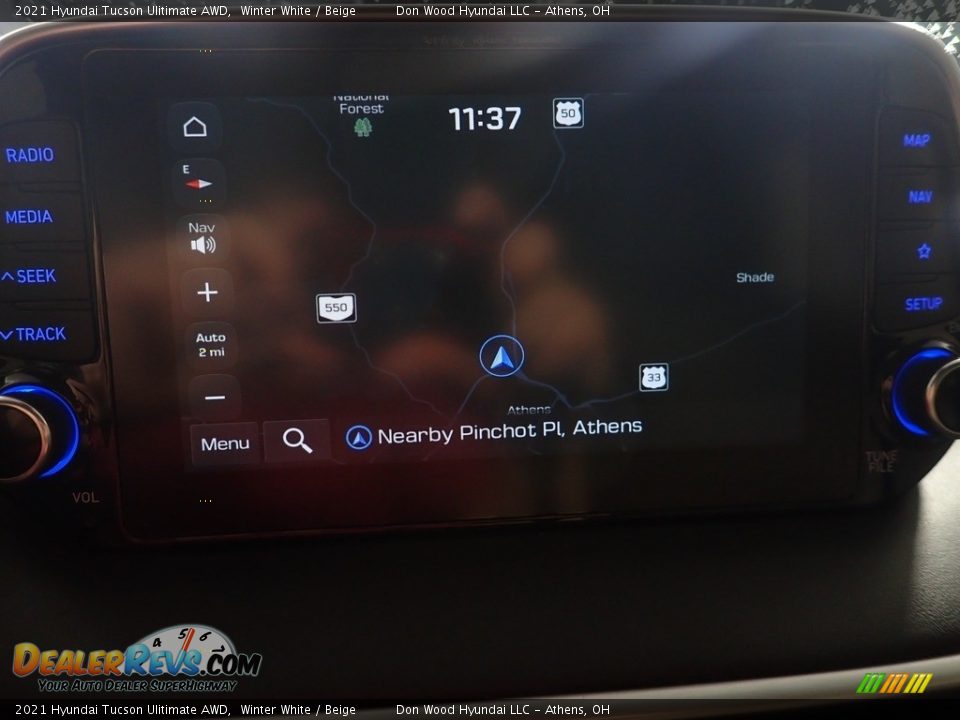 2021 Hyundai Tucson Ulitimate AWD Winter White / Beige Photo #3