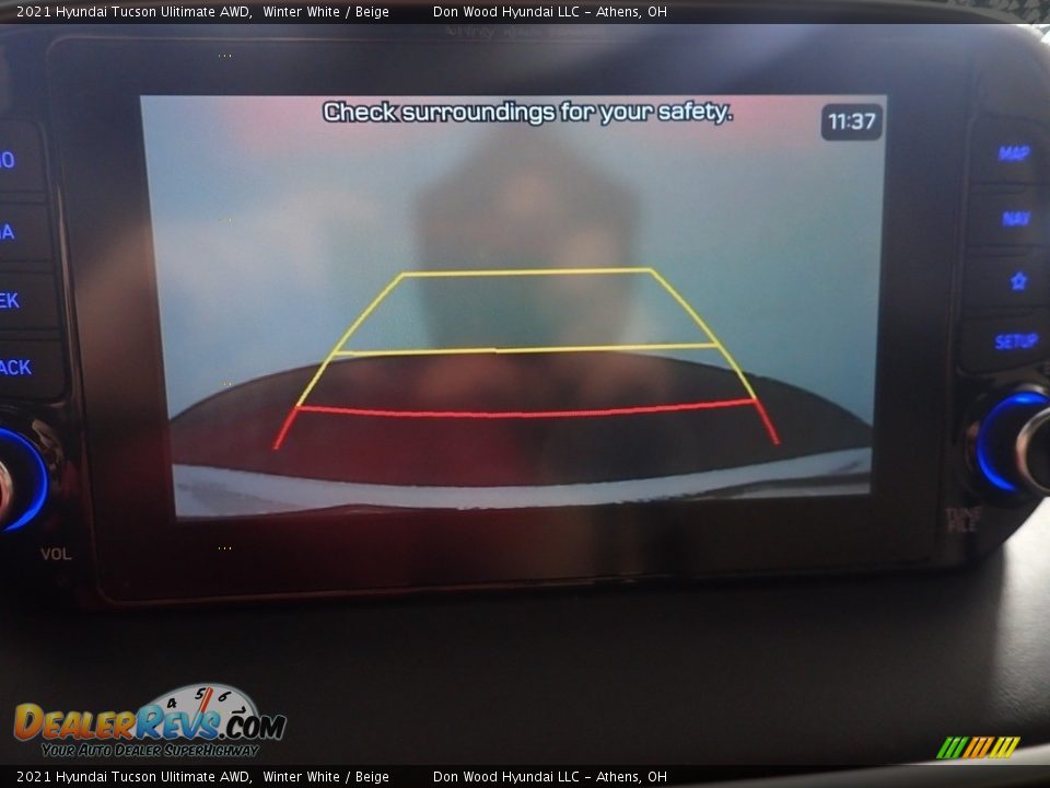 2021 Hyundai Tucson Ulitimate AWD Winter White / Beige Photo #4