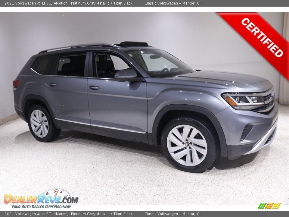 2021 Volkswagen Atlas SEL 4Motion Platinum Gray Metallic / Titan Black Photo #1