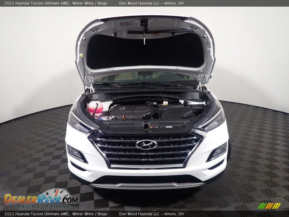 2021 Hyundai Tucson Ulitimate AWD Winter White / Beige Photo #8