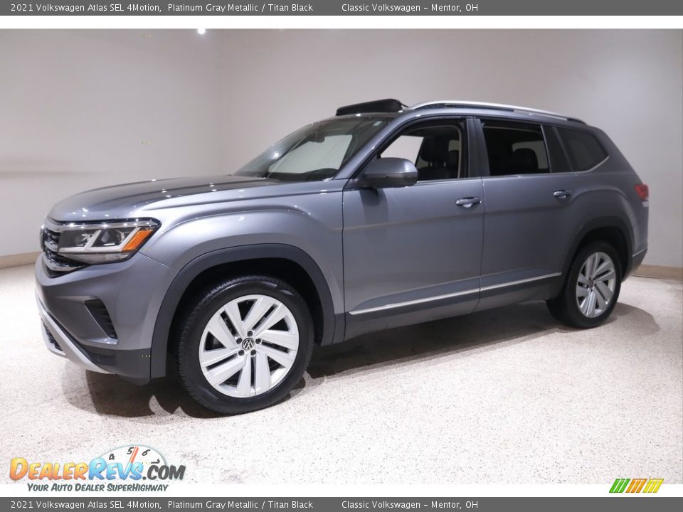 2021 Volkswagen Atlas SEL 4Motion Platinum Gray Metallic / Titan Black Photo #4